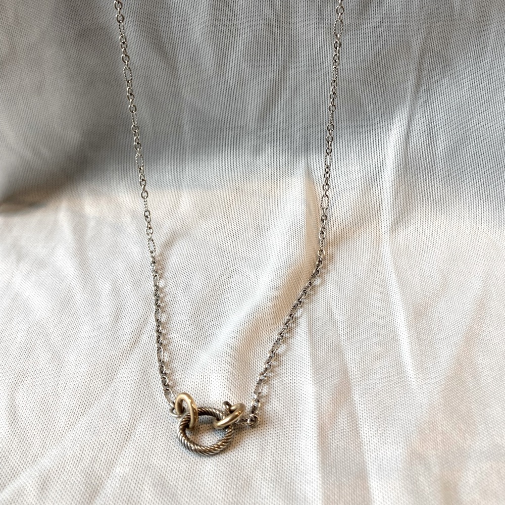 James Avery oval twist changeable charm necklace